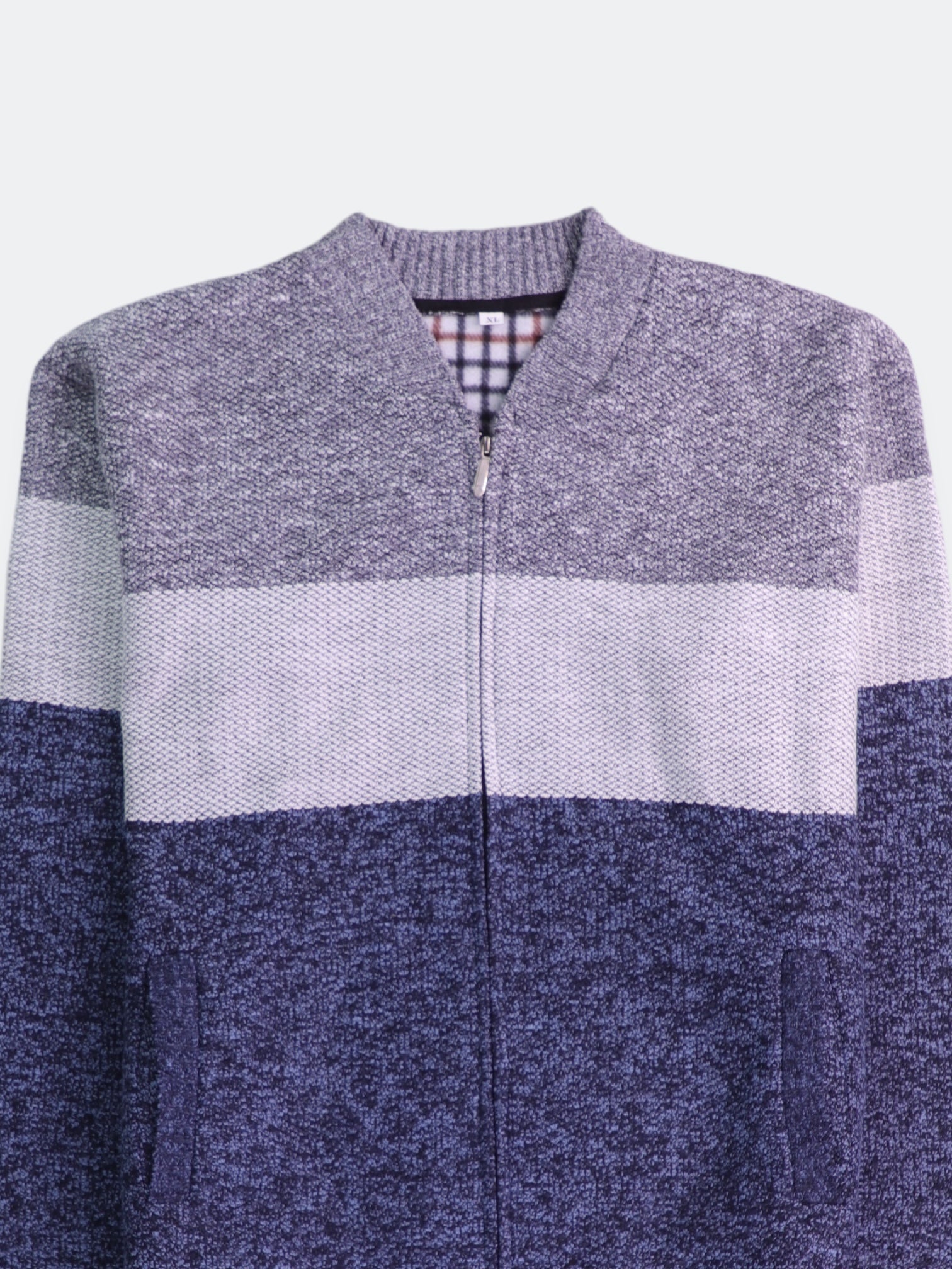 Sueter Fleece Color Block - Hombre - XL