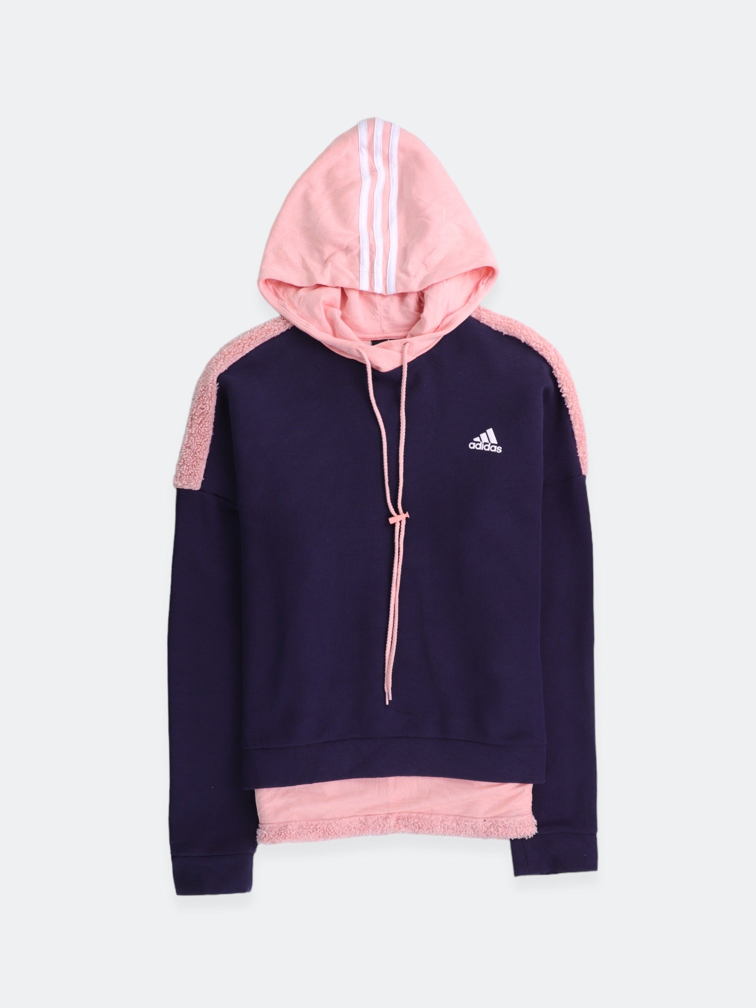 Adidas Sudadera Hoodie Color Block - Mujer - Large