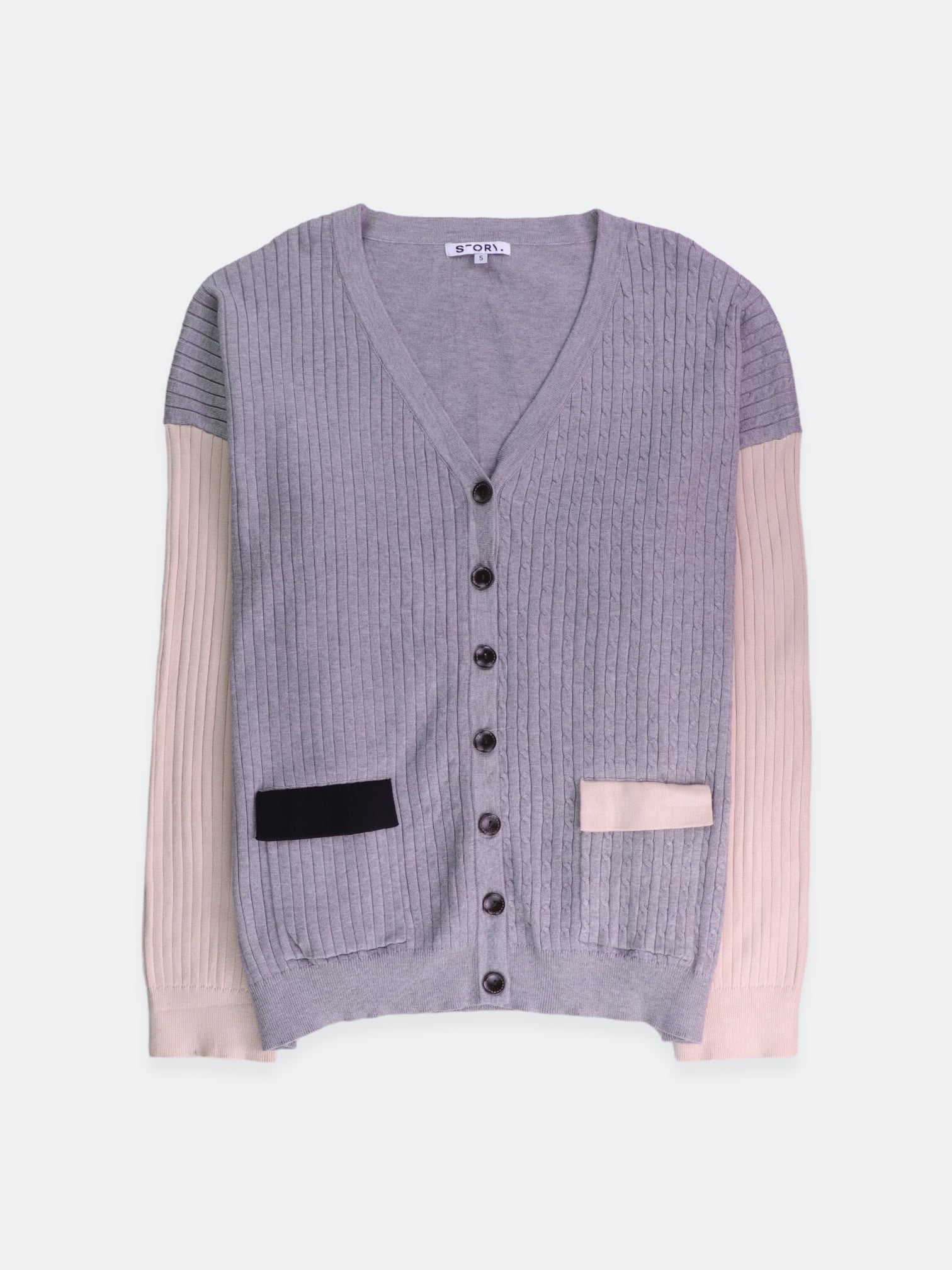 Sueter Cardigan Color Block - Mujer - 5