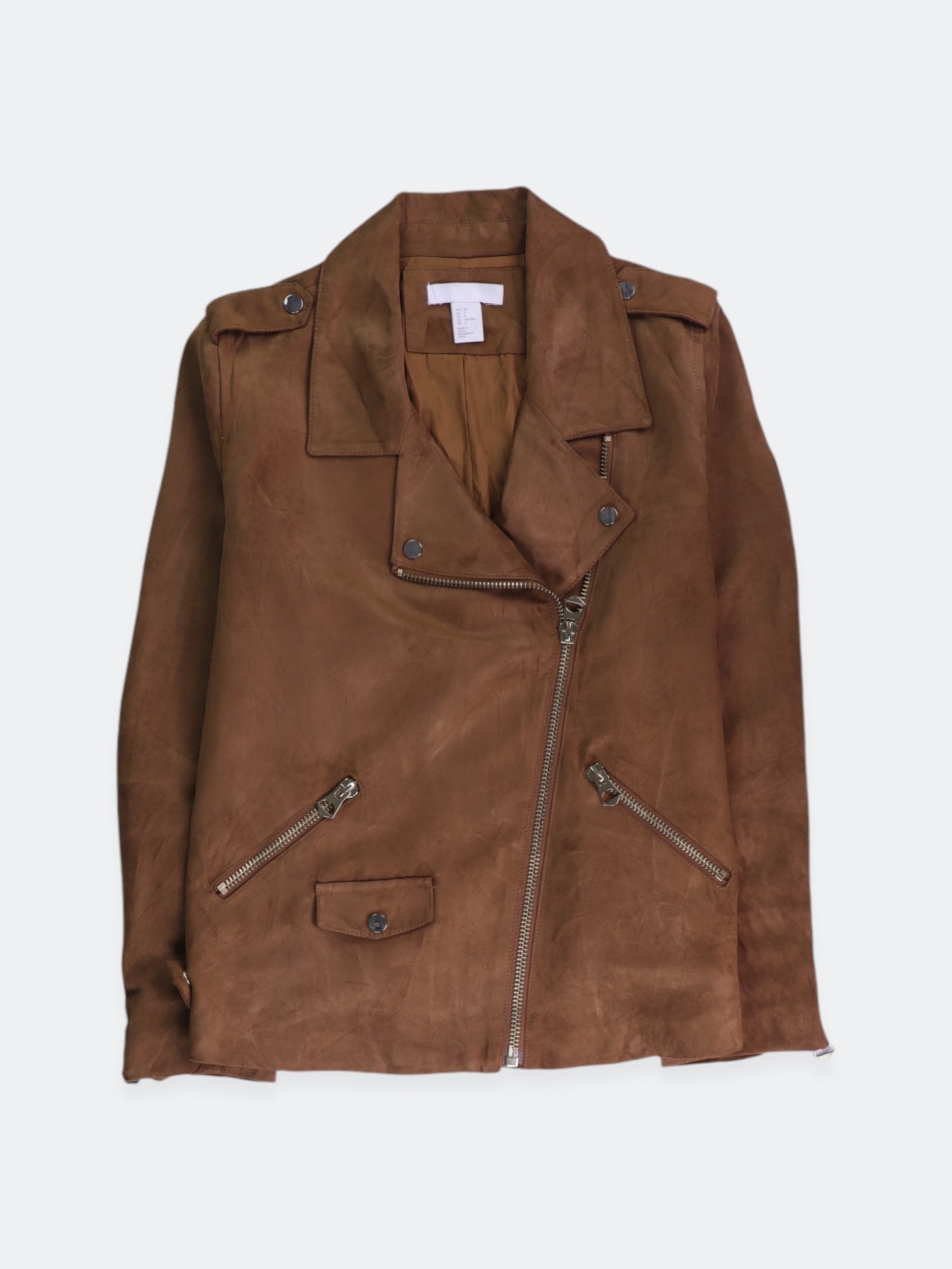 H&M Chaqueta Aviator Suede - Mujer - 8