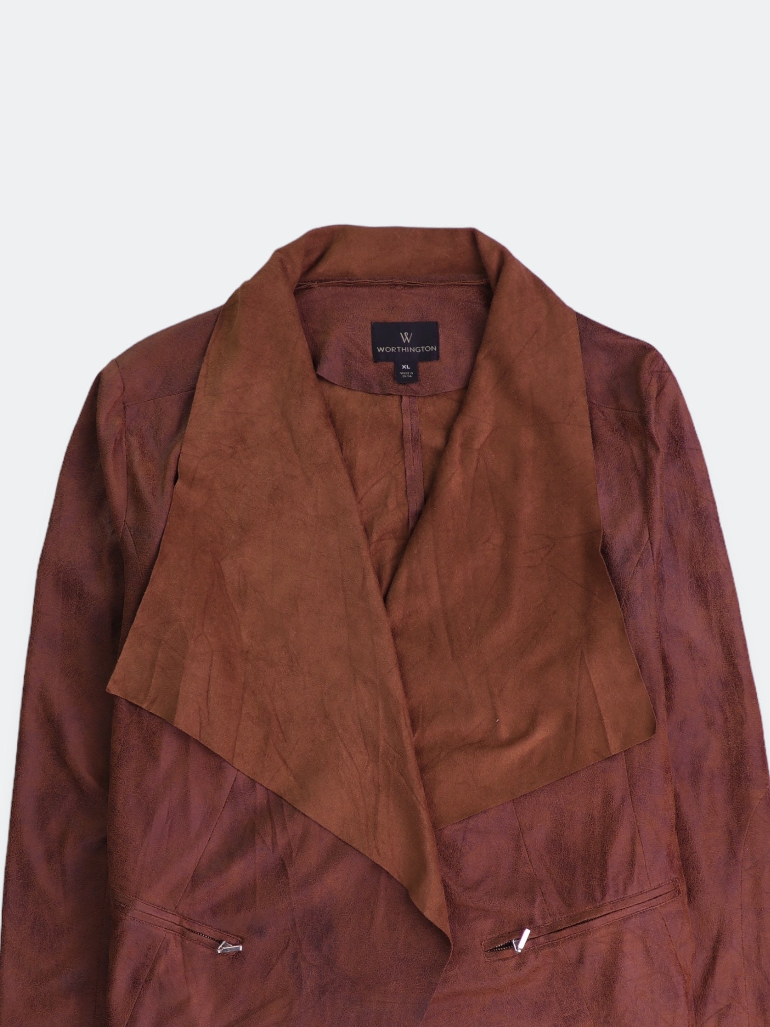 WORTHINGTON  Chaqueta Bolero Suede - Mujer - XL