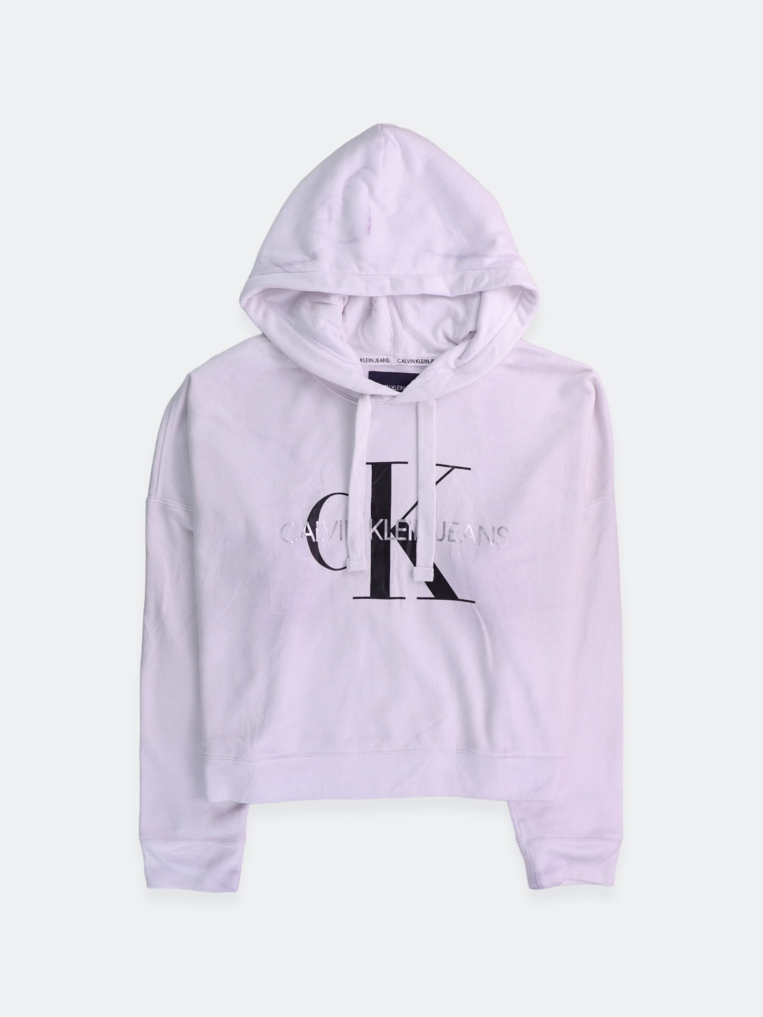 Calvin Klein Sudadera Hoodie Crop Top - Mujer - XL