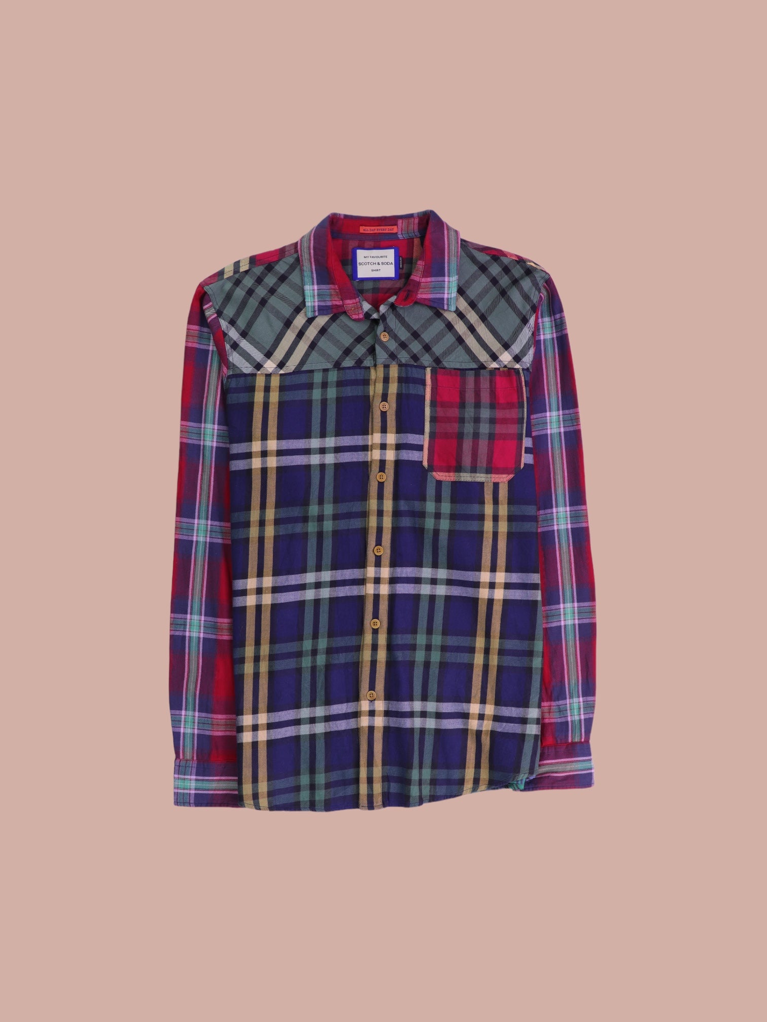 SCOTCH & SODA Camisa Plaid Types - Hombre - Large