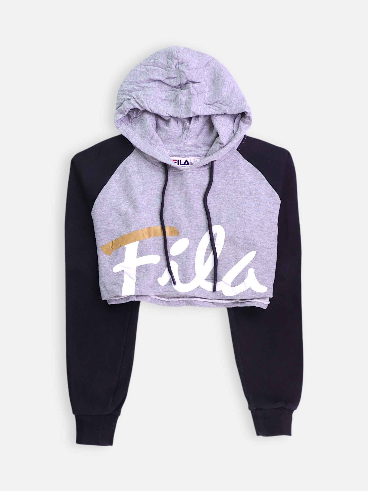 Fila Sudadera Hoodie Crop Top - Mujer - Small