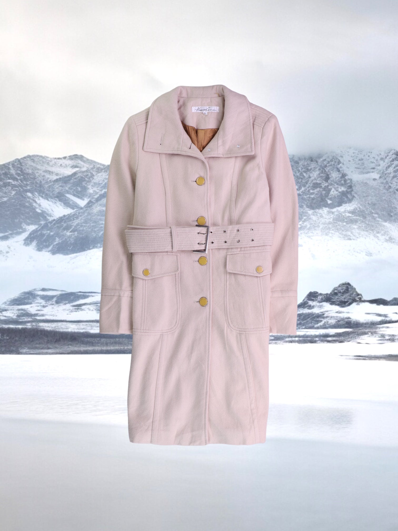 Kenneth Cole Abrigo Trench Coat Casual - Mujer - 6