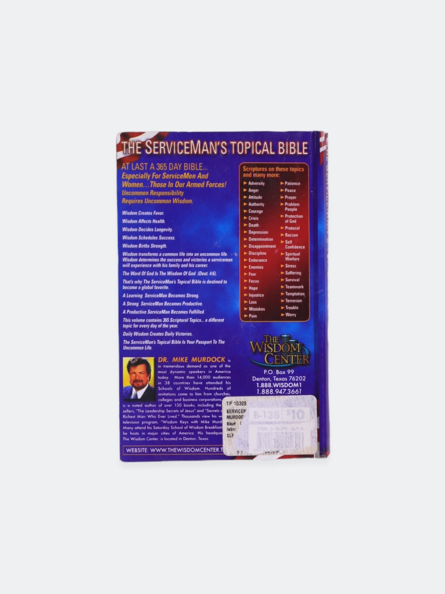 Libro THE SERVICEMAN’S TOPICAL BIBLE  by MIKE MURDOCK