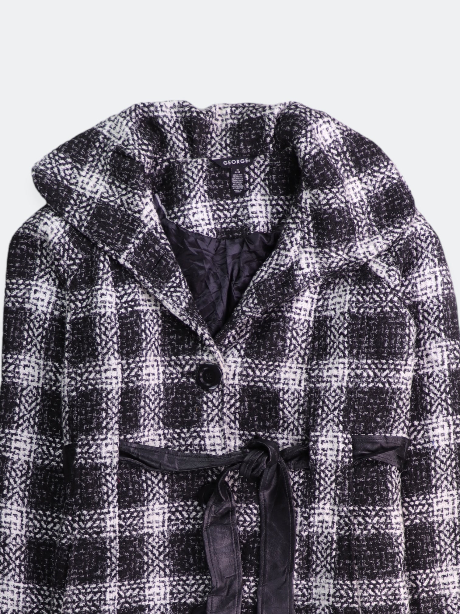 George Abrigo Trench Coat Plaid Types - Mujer - Medium