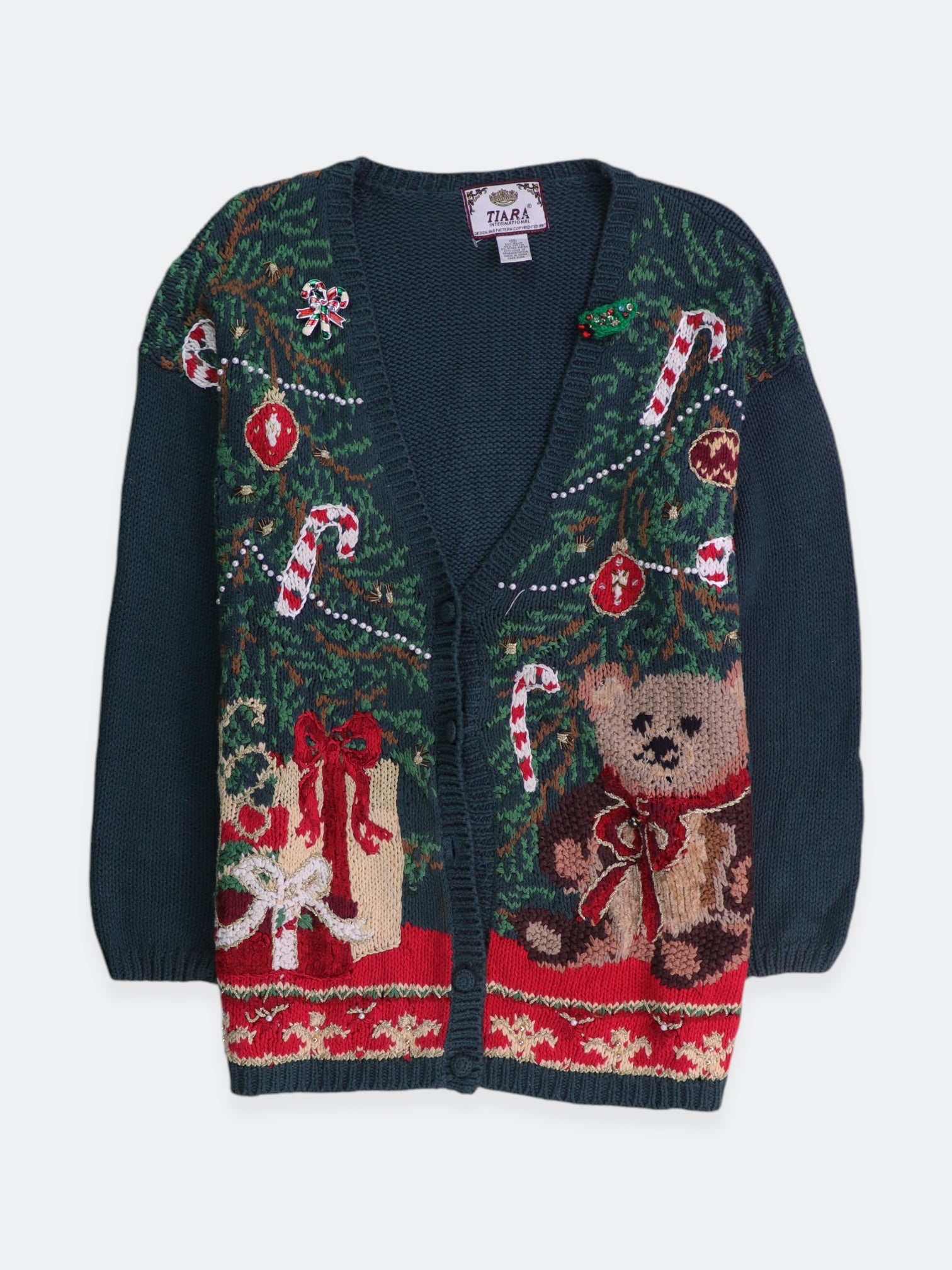 Sueter Cardigan Navideño - Mujer - Medium